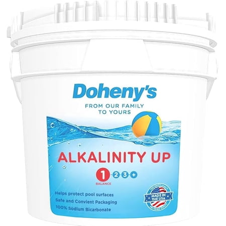 Doheny's Alkalinity Up Pool Alkalinity Increaser Raises Total Alkalinity and pH Fast Acting Water Balancer 10 lb