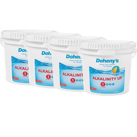 Doheny's Alkalinity Up Pool Alkalinity Increaser Raises Total Alkalinity and pH Fast Acting Water Balancer 50 lb 2 x 25 lb Buckets