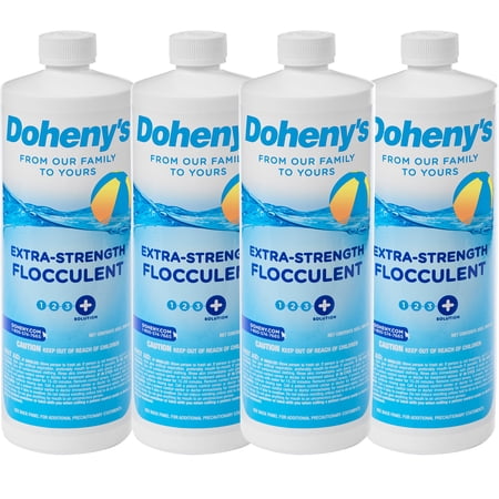 Doheny's Extra Strength Flocculent for Swimming Pools- 4 x 1 Qt.