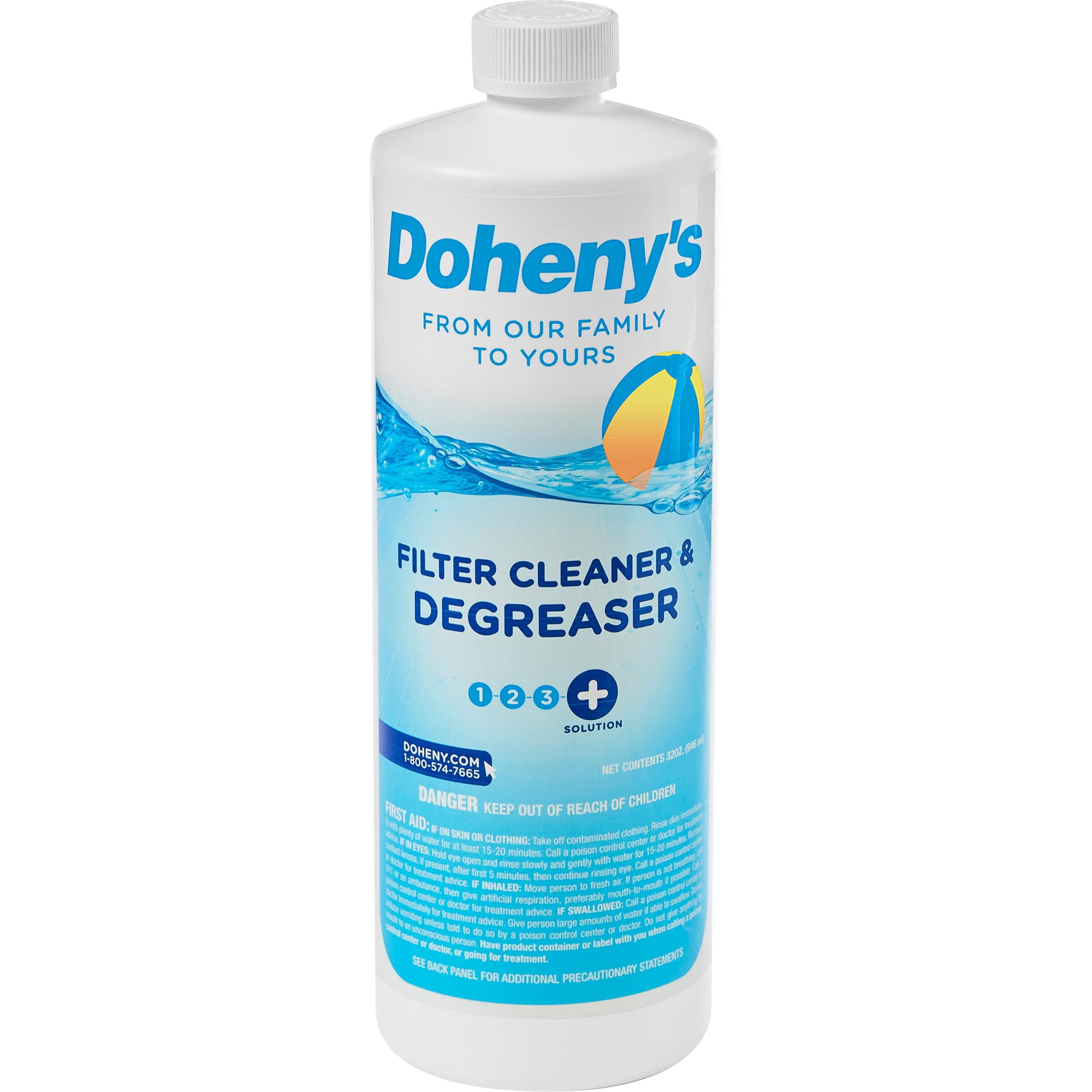 Doheny's Filter Cleaner & Degreaser for Swimming Pools- 1 Qt.