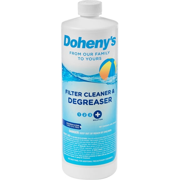 Doheny's Filter Cleaner & Degreaser for Swimming Pools- 1 Qt.