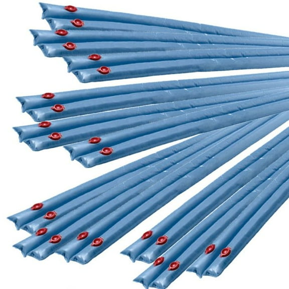 Doheny's Harris Pool Products Water Tubes - 10' Double Chamber, Heavy Duty, 20-Ga., 12-Pack, BLUE