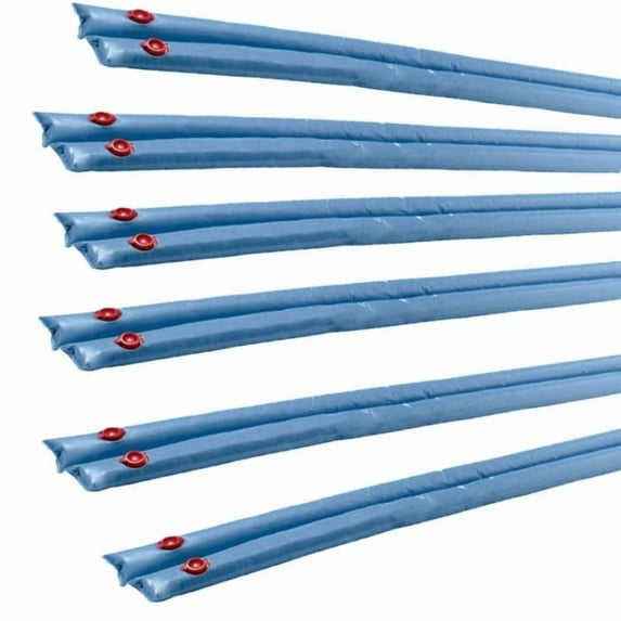 Doheny's Harris Pool Products Water Tubes - 8' Double Chamber, Heavy Duty, 20-Ga., 6-Pack, BLUE