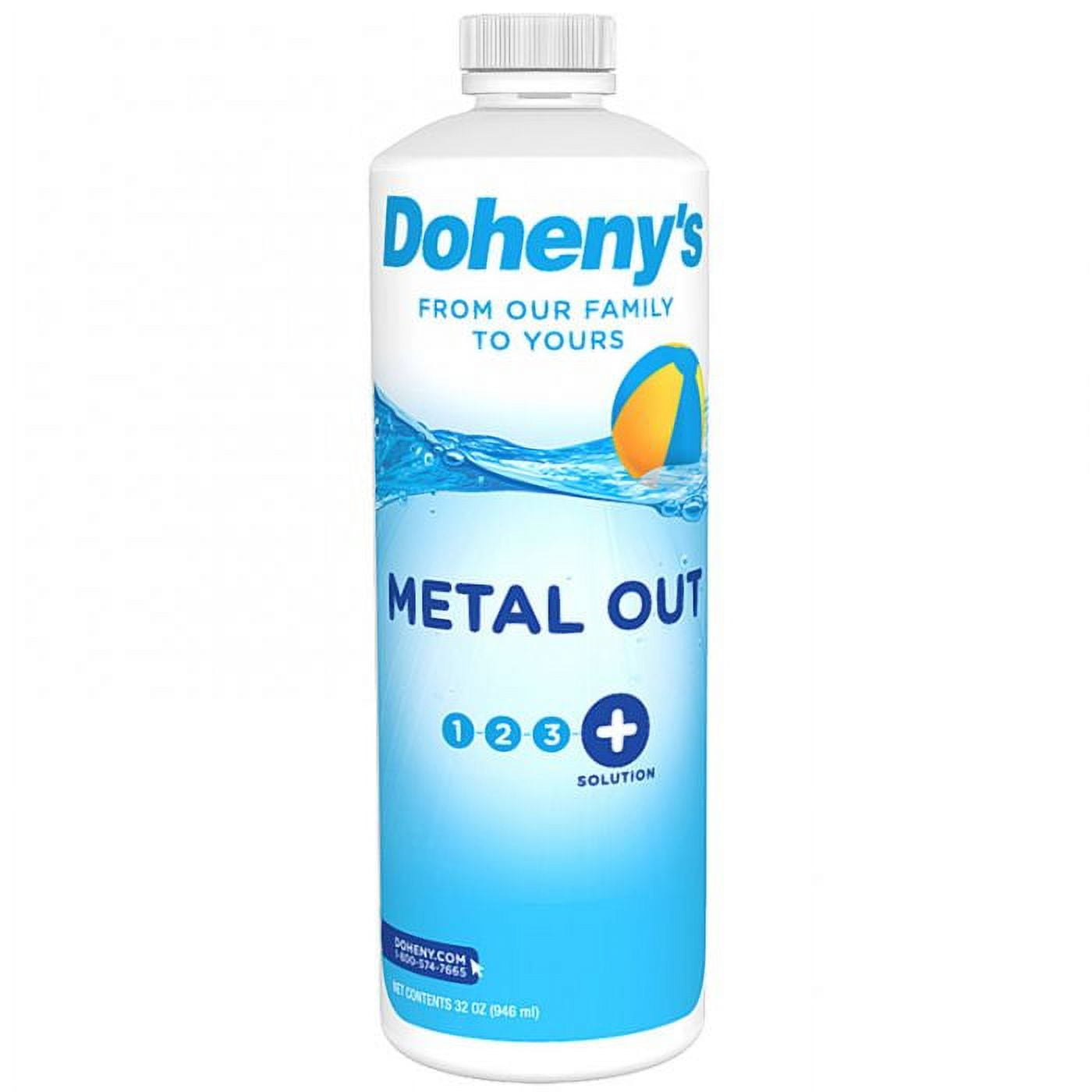 Doheny's Pool Cleaner Metal Out 1 Qt, Water Treatment Chemicals, Care