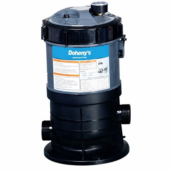 Doheny's Pool Pro Cartridge Filter Tank for Above-Ground Swimming Pools | 25 Sq. Ft. Filter Only | Extra-Large Non-Woven Cartridge for Clear Water & Max Flow |Durable Thermoplastic