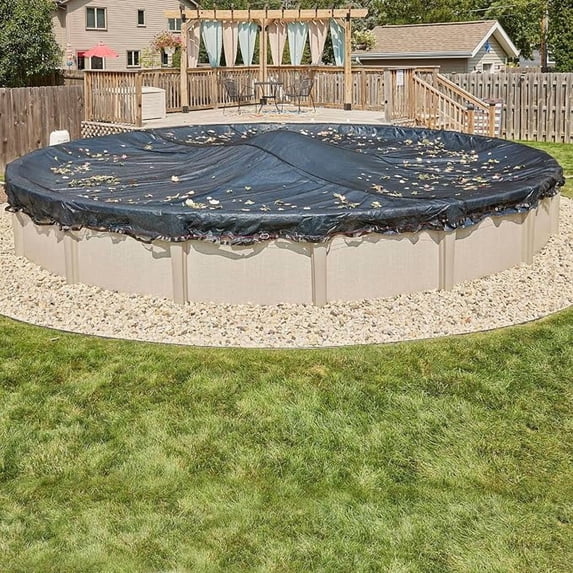 Doheny's Professional Grade Leaf Nets for Above Ground Pools - 12' Round - Makes Clean-Ups Fast - Lightweight, Versatile & Durable - Keeps Leaves Out