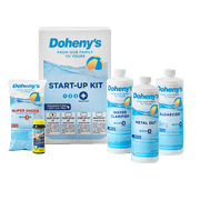 Doheny's Ultimate Pool Opening Start-Up Kit | Made in USA | Includes Metal Out, Algae Control, Clarifier & Super Shock | Prevents Stains, Rust & Scale | Free 10-Pack Test Strips | Pro-Grade Chemicals