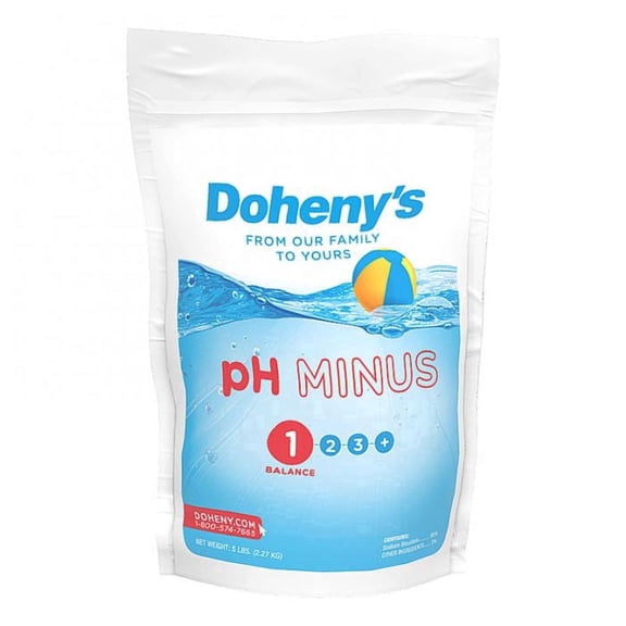 Doheny's pH Minus | pH Down for Pools | Sodium Bisulfate Dry Acid | Pool pH Reducer | Water Balancer | Fast Acting Formula | Pro Strength | Works in All Pool Types | Proudly Made in USA |5 lb