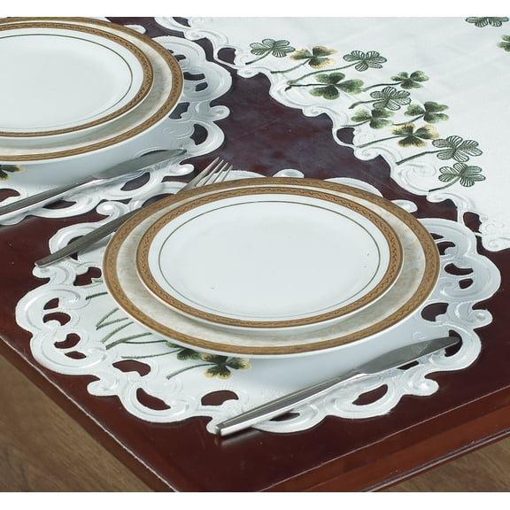 Doilies Set of 4 for Dining Table, Ivory Table Linen, Table Placemats, 15 inches Round - The Clem Collection - Home Decor