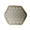 thumbnail image 1 of Doily Boutique Place Mat or Doily in Ivory Victorian Lace Size 16 x 16 inches Handmade, 1 of 4