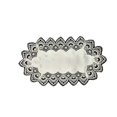 thumbnail image 1 of Doily Boutique Place Mat or Doily with Antique White European Lace and Fabric, Size 27 x 13 inches, 1 of 4