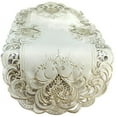 thumbnail image 1 of Doily Boutique Table Runner with Ivory Lace Insets on Ivory Fabric, Size 34 x 15 inches, 1 of 4