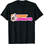 Doin' Donuts - Funny Racing & Drift Car Enthusiast Mechanic T-Shirt, Vintage Birthday Gift