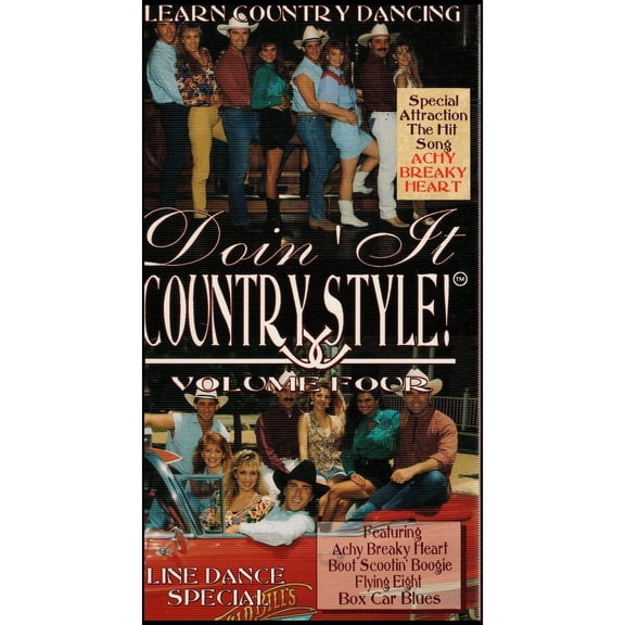 Doin' It Country Style - Volume 4 - Line dance Special (VHS Tape)