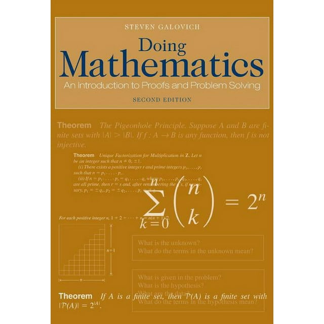 doing mathematics an introduction to proofs and problem solving pdf