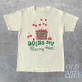 Doing My Berry Best Cherries Vintage Graphic Tshirt, Retro Old