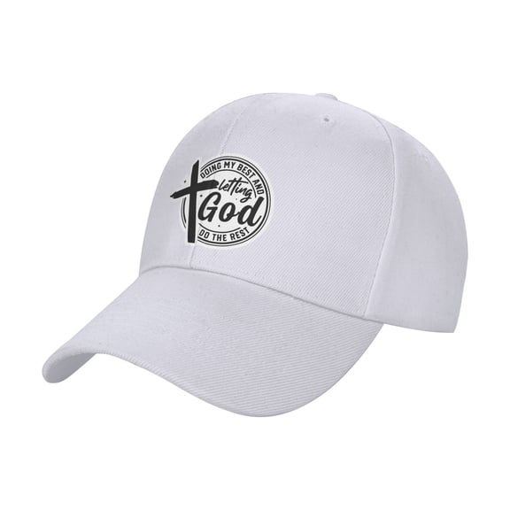Doing My Best And Letting God Do The Rest Sandwich Cap Unisex Adjustable Adult Baseball Caps Casquette Hats Flat Cap
