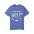 thumbnail image 1 of Doing My Best Sloth | Sloth Gift | Sarcasm | Pun | Motivational | Funny Unisex Garment-Dyed T-shirt, 1 of 4
