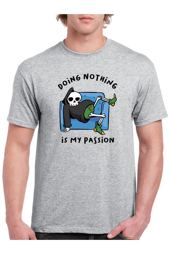 Doing Nothing Is My Passion T-Shirt Men -Smartprints Designs, Male Medium