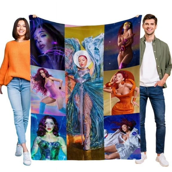 Doja Cat Blanket Soft Throw Blanket Micro Fleece Fuzzy Blankets Thin Bed Couch Decor Adult Nap Bedroom Car All Season Birthday Gifts 30"X40"