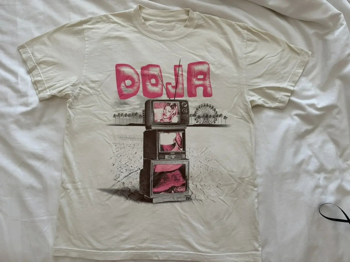 Doja Cat COACHELLA 2024 White TShirt Cotton Full Size Unisex JH170