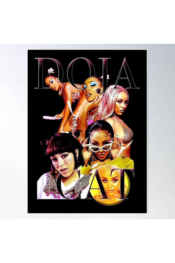 ^%&)_>> Doja <<&*( Cat (* Poster Wall Art, Modern Wall Decor For Living Room Bedroom, 24x36 UNFRAMED
