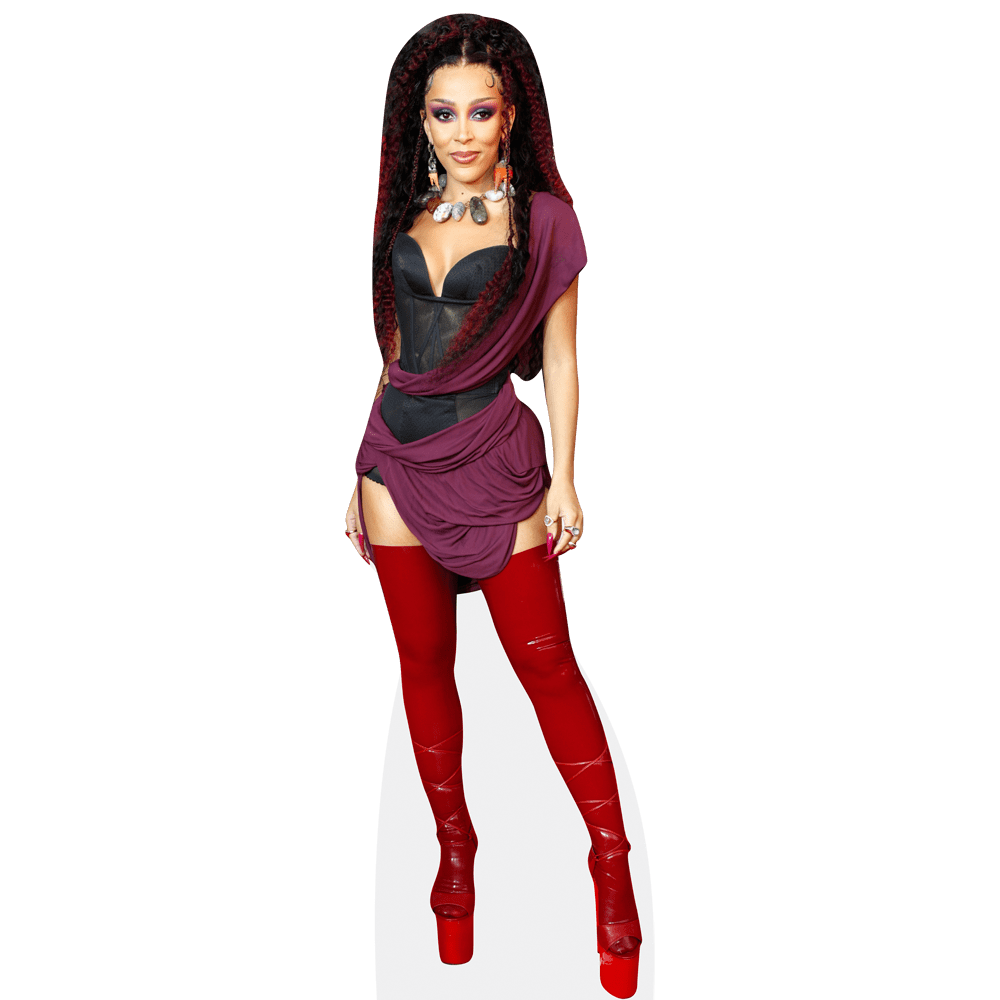 doja cat purple dress Doja Cat Rules Outfit