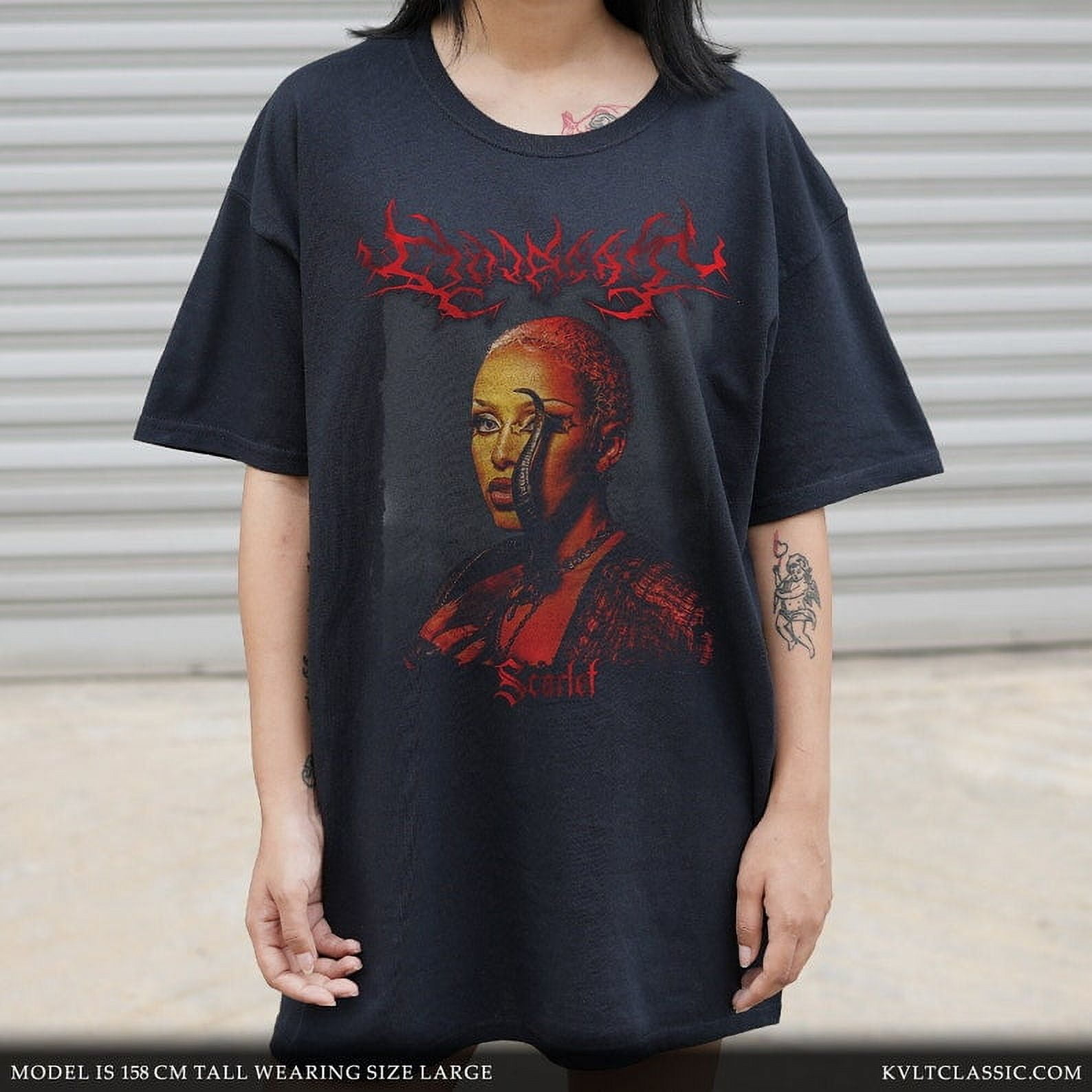 Doja Cat Scarlet Metal TENDY TENDY TEE, Unisex 2024 Tour Graphic TENDY