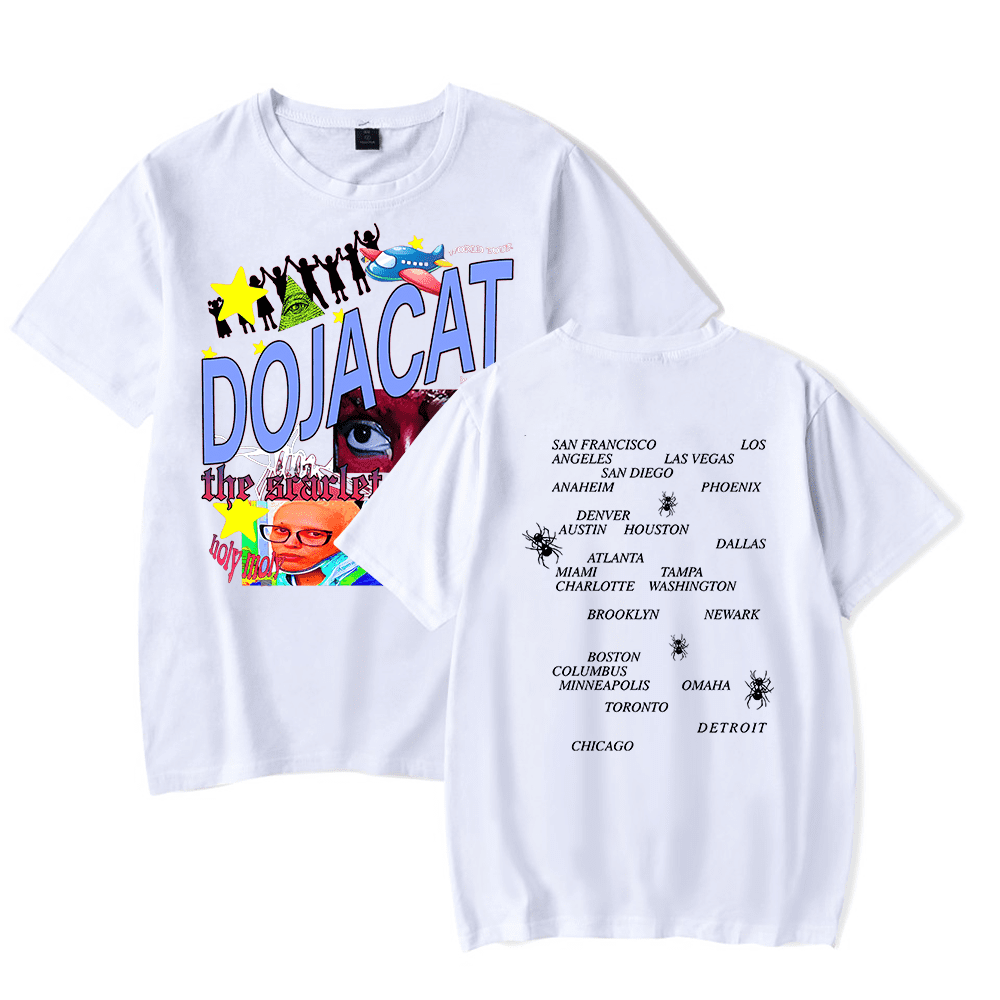 Doja Cat Camiseta Oficial De The Scarlet Tour Merch Date Back Meme