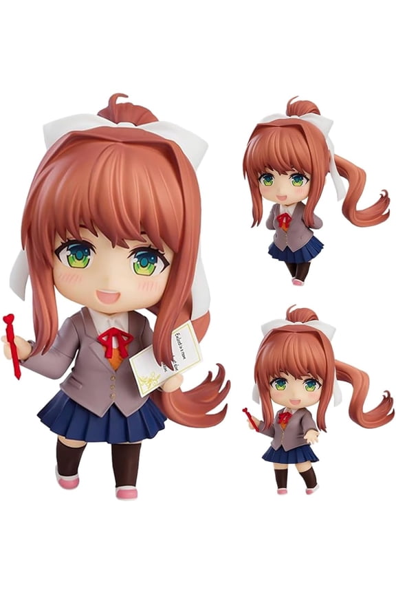 Doki Doki Literature Club! Monika/Yuri/Sayori Q-Set, 2-Pack PVC Figures Replaceable Face