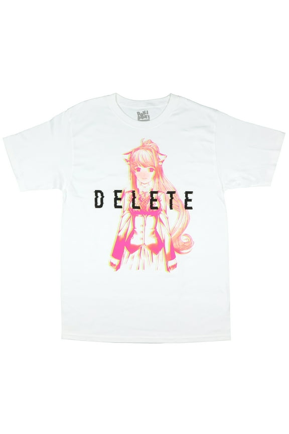 Doki Doki Literature Club Shirt Mens Monika Delete Anime Graphic Tee