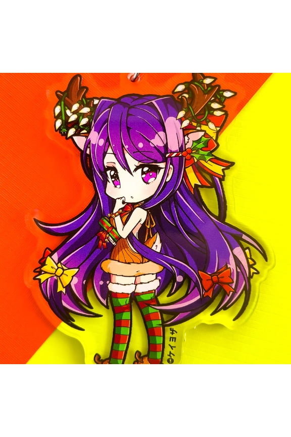Doki Doki Literature Club - Yuri Reindeer (Double Sided) 3.5 Acrylic Charm (1 keychain)"