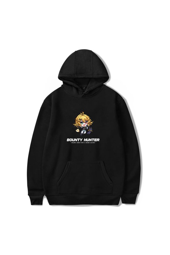 Dokibird Bounty Hunter Hoodie Men's Hip Hop Printing Pullover Hooded Sweatshirts