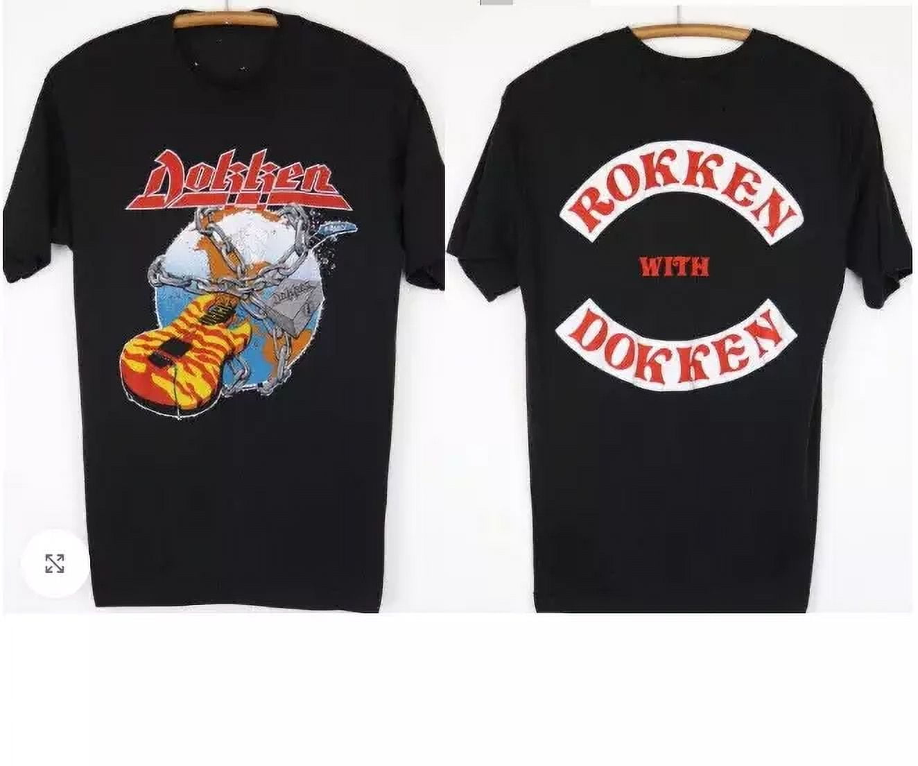 Dokken Rokken With Dokken 1980S Shirt Unisex Rock Band Tee Hot Trending