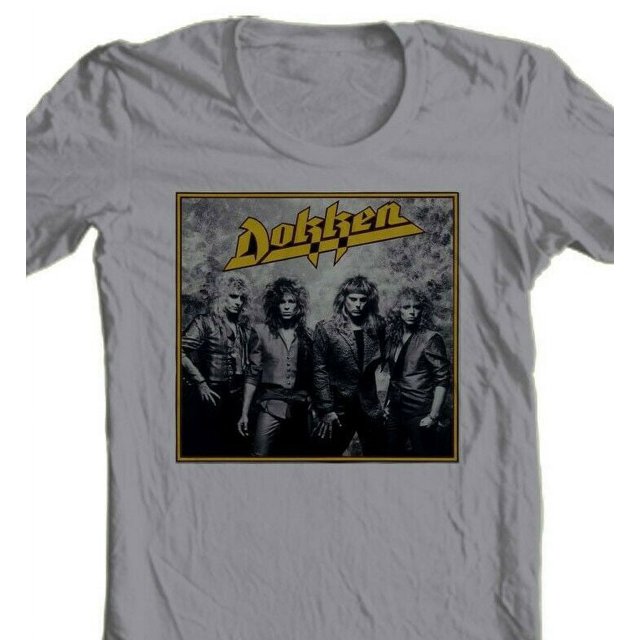 Dokken t-shirt under lock key 1980s heavy metalrock concert tee ...