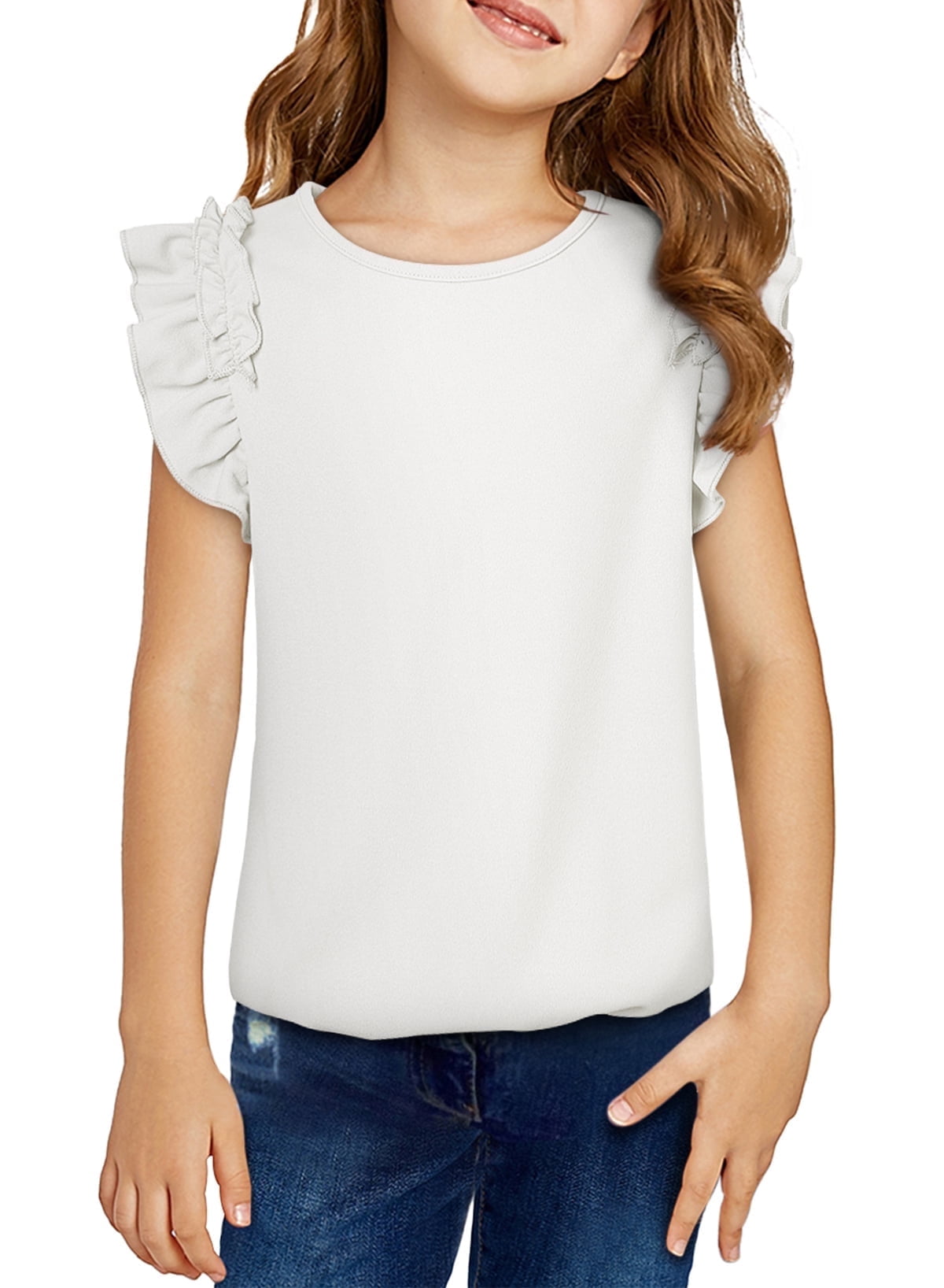 girls frilly tops