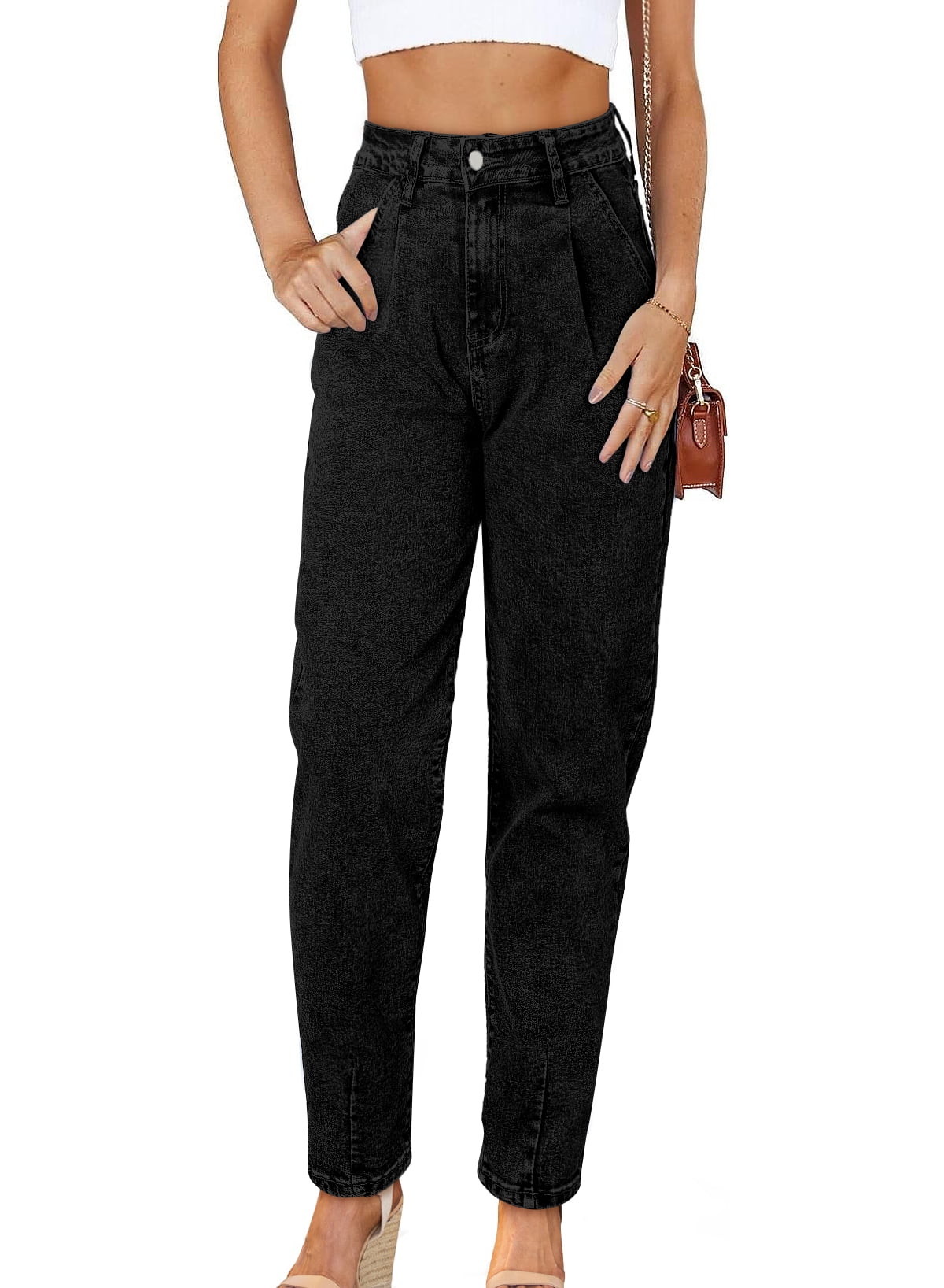 Dokotoo Women Boyfriend Jeans Loose Fit Mom Jeans High Waisted Stretchy ...