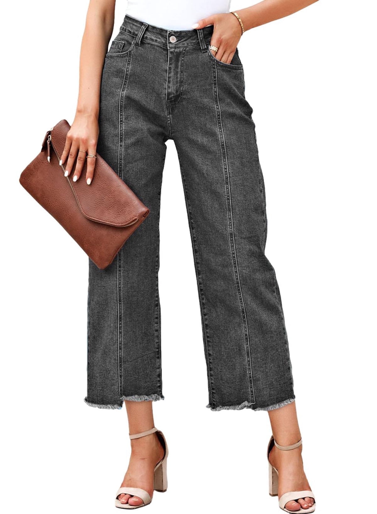 Loose Fit Long Jeans with Pockets main image 0
