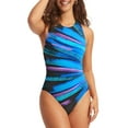 thumbnail image 1 of Dokotoo Women's Printed One Piece Bathing Suit Back Criss Cross Straps Swimwear Sports Training Athletic Swimsuit S-XXL, 1 of 5
