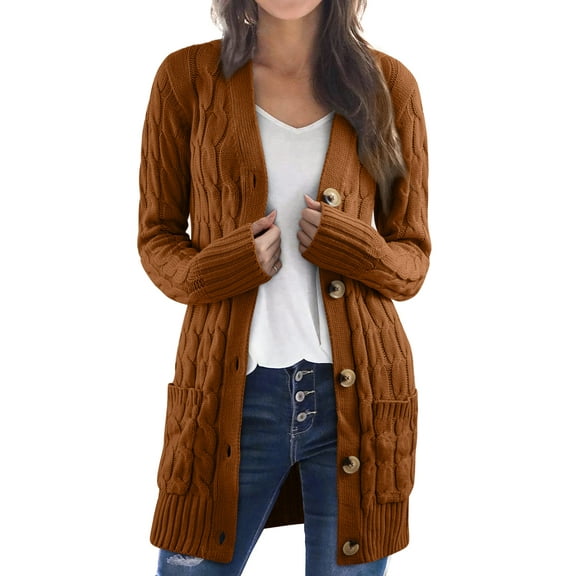 DOKOTOO Womens Open Front Cardigan Sweaters for Women Lightweight Plus Woman Cardigans Sweater with Pockets