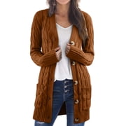 DOKOTOO Womens Open Front Fall Cardigans for Women XXL Cardigan Sweaters for Women Lightweight Plus Size