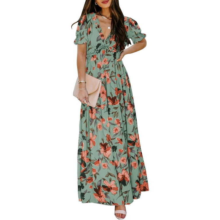 Loose large high waist chiffon V-neck maternity dress Loose large high waist chiffon V-neck maternity dress