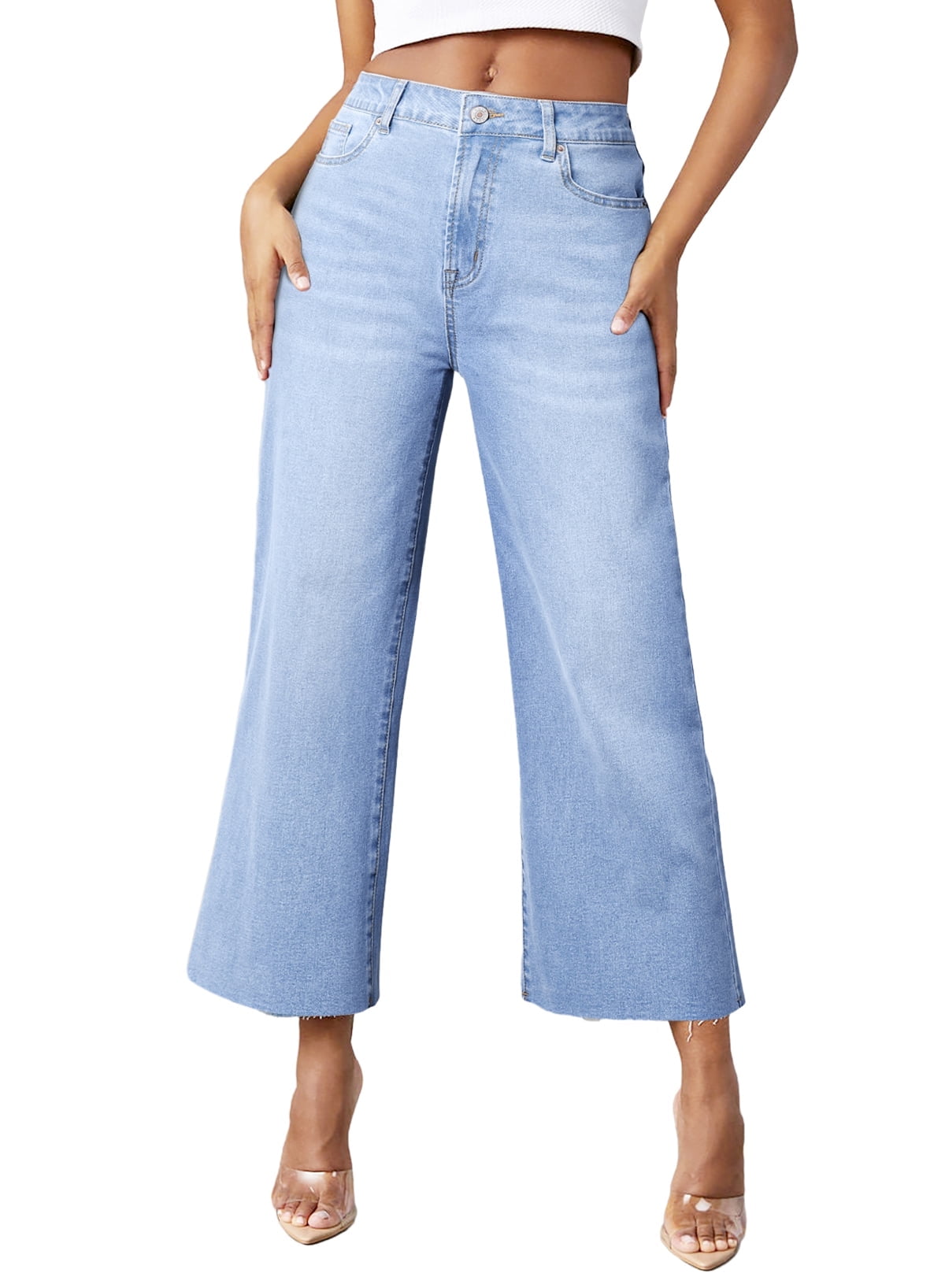 Flare leg capri jeans deals