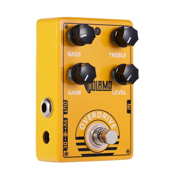 Dolamo D-8 Electric Guitar Overdrive Pedal - Effect with True Bypass Design, Bass, Treble, Gain, and Level Controls
