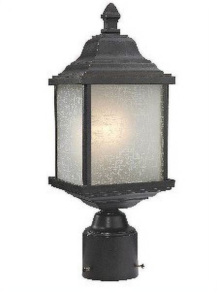 Dolan Lighting - Charleston 1-Light Outdoor Post Lantern-Black Finish