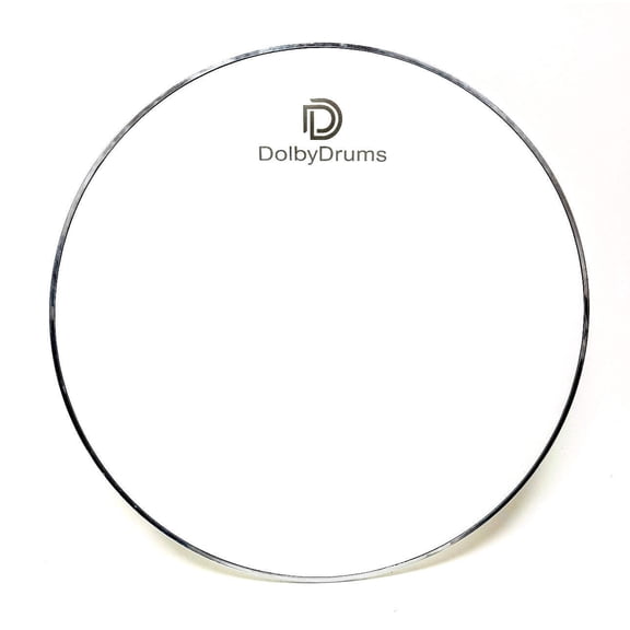 Dolby Drums 22 3-Ply MESH Low Volume Resonant or Batter Drumhead White