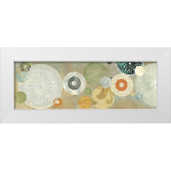 Dolce, Carmen 14x7 White Modern Wood Framed Museum Art Print Titled - Beach Spa II
