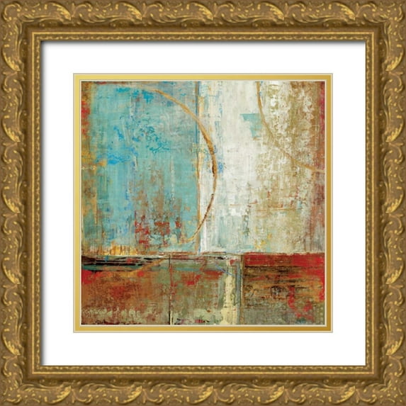 Dolce, Carmen 26x26 Gold Ornate Wood Framed with Double Matting Museum Art Print Titled - Composition II