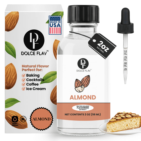 Dolce Flav - Almond Extract Water Soluble 2 oz