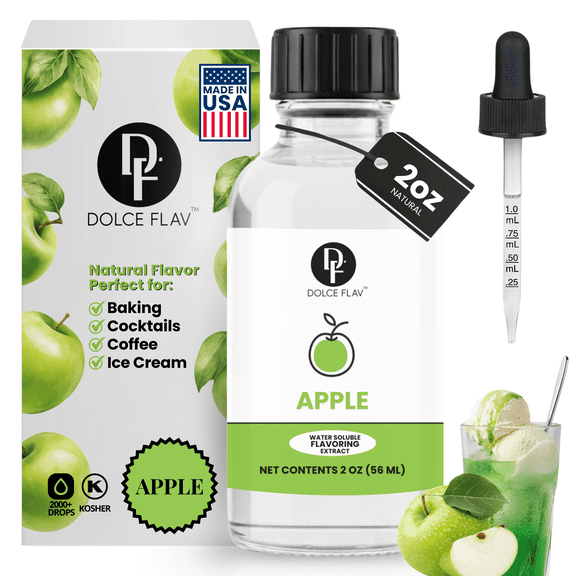 Dolce Flav - Apple Flavoring Water Soluble 2 oz